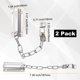 thumbnail image 3 of Uxcell 2-Pack Cerradura de Cadena de Puerta, Guardián de Seguridad de Cadena de Puerta Premium de Acero Inoxidable para Puerta Interior [Plateado], 3 of 7