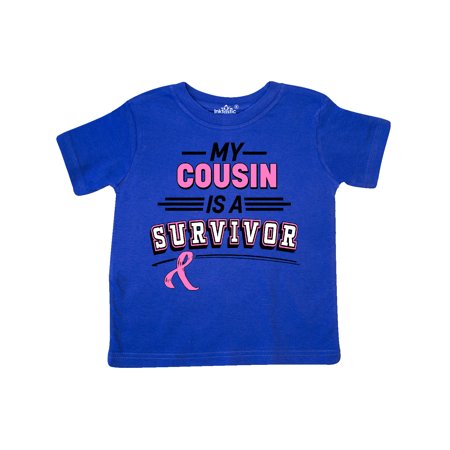 

Inktastic My Cousin is a Survivor Breast Cancer Awareness Gift Toddler Boy or Toddler Girl T-Shirt