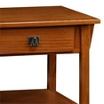 thumbnail image 5 of Maklaine Traditional Two Drawer Storage Wood Coffee Table in Russet, 5 of 8
