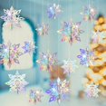 thumbnail image 1 of Decoraciones navideñas con copos de nieve para colgar, GuassLee, 15 unidades, 1 of 9