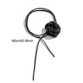 thumbnail image 4 of GKNET Romantic Gothic Big Rose Flower Clavicle Chain Necklace Adjustable Rope Jewe WY4-Red-, 4 of 9