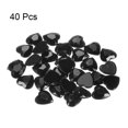thumbnail image 3 of Unique Bargains 40 Pcs Acrylic Flat Back Rhinestones 20mm/0.8 Inch Heart Artificial Gemstone for Crafts Jewelry Making Black, 3 of 7