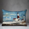 thumbnail image 3 of Creative Products Painted Lighthouse 14x20 Spun Poly Pillow, 3 of 3