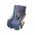 thumbnail image 4 of Fox Soft Flannel Fleece Throw Blanket, Fox Swimming in Blue River Natural Life Mammal Wild Animal Image Print, Cozy Plush for Indoor and Outdoor Use, 50" x 70", Pale Blue Brown Cream, by Ambesonne, 4 of 6