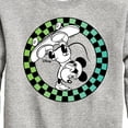 thumbnail image 3 of Disney - Mickey Skateboarding Checkered Circle - Toddler And Youth Crewneck Fleece Sweatshirt, 3 of 5
