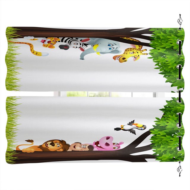 Naiovety Cortinas hechas de poliéster que no se desprenden y no tienen hilos sueltos y son duraderas y no destiñen. Decoración del hogar LEX07517