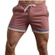 thumbnail image 1 of Cordón Atlético de Color Sólido para Hombre con Bolsillos, Pantalones Cortos Deportivos Casuales Elásticos para Hombres, 1 of 4