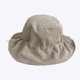 thumbnail image 2 of CoCopeaunts Bucket Hats for Women Drawstring Corduroy Fisherman Hat Autumn and Winter Leisure Folds Design Wide Brim Bucket Cap, 2 of 8