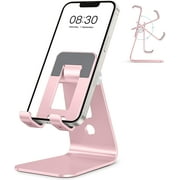 OMOTON C3 Cell Phone Stand for Desk, Larger and Exceptionally Stable, Adjustable Phone Cradle Holder with Bigger Body &