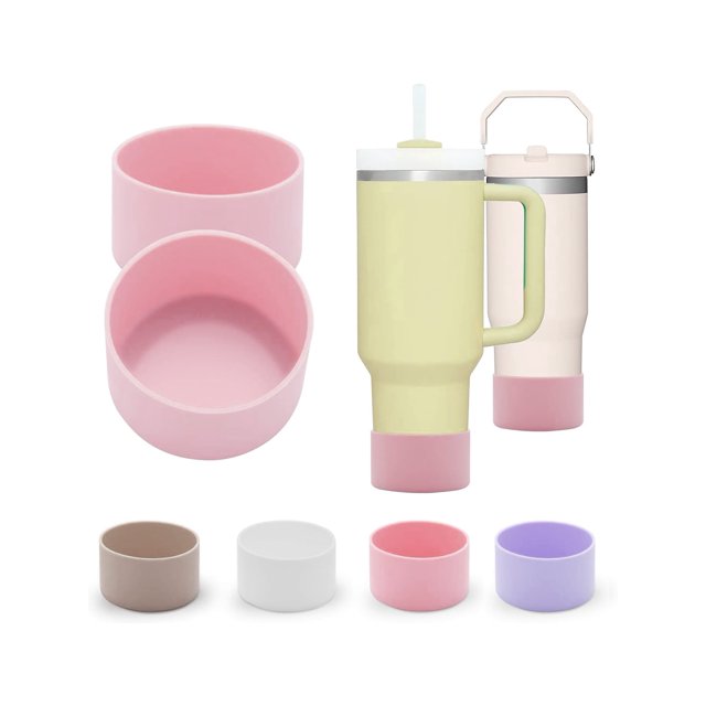 1pc Silicone Cup Sleeve & Base & Anti-slip Mat & Cup Pad For Stainless Steel 32/40oz Sports Water Bottle