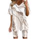 thumbnail image 1 of Blusas para Mujeres Casual V-Cuello Impresión de Manga Corta Blusa Y Pantalones Cortos Conjunto, Traje Casual para la Primavera, 1 of 4
