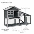 thumbnail image 6 of Gymax Fashion 58'' Wooden Rabbit Hutch Large Chicken Coop Weatherproof Indoor & Outdoor Use, 6 of 6