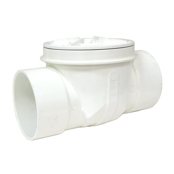 Jones Stephens B04600 6" Pvc Backwater Valve - White