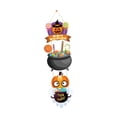 thumbnail image 3 of Adornos colgantes para puerta de Halloween, accesorios fotográficos, adorno decorativo para el hogar, colgante para ventana, pared, puerta de granja Fantasma de calabaza, 3 of 9