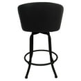 thumbnail image 2 of Swivel Counter Metal Bar Stool 26" Joey - Black - Black, 2 of 2