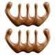 thumbnail image 1 of Juego de peines de madera para el cuero cabelludo, peine de sándalo de dientes anchos para un masaje cómodo del cuero cabelludo y cuidado del cabello., 1 of 5