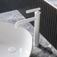 thumbnail image 5 of Avallon Single Hole, Single-Handle Sleek, High Arc Bathroom Faucet in Matte White, 5 of 11
