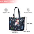 thumbnail image 4 of Dark Blue Christmas Santa Pattern Travel Tote Bags for Women Carry On,Large Weekender Bags for Women Travel,Multi Functional Duffle Bag for Work,Shopping,Sports, 4 of 5