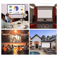 thumbnail image 5 of 2X Portable Projector Screen for Home Theater Outdoor HD White Foldable Anti-Crease (60Inch), 5 of 10