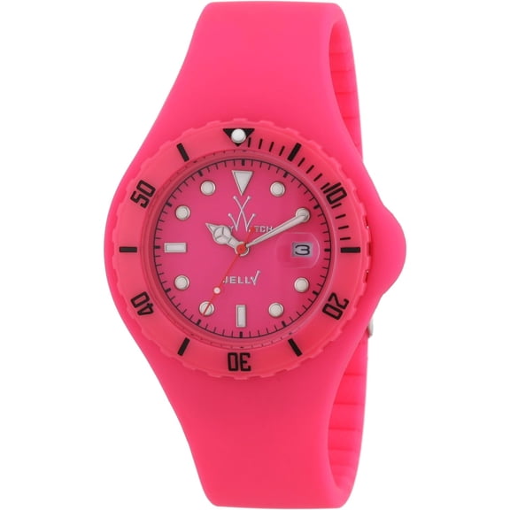 Orange Dial Rubber Strap Unisex Watch JY04PS Watch Quartz Crystal