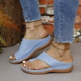 thumbnail image 3 of Athlefit Orthopedic Sandals For Women Arch Support Flip Flops Comfortable Walking Orthotic Thong Sandals, 3 of 6