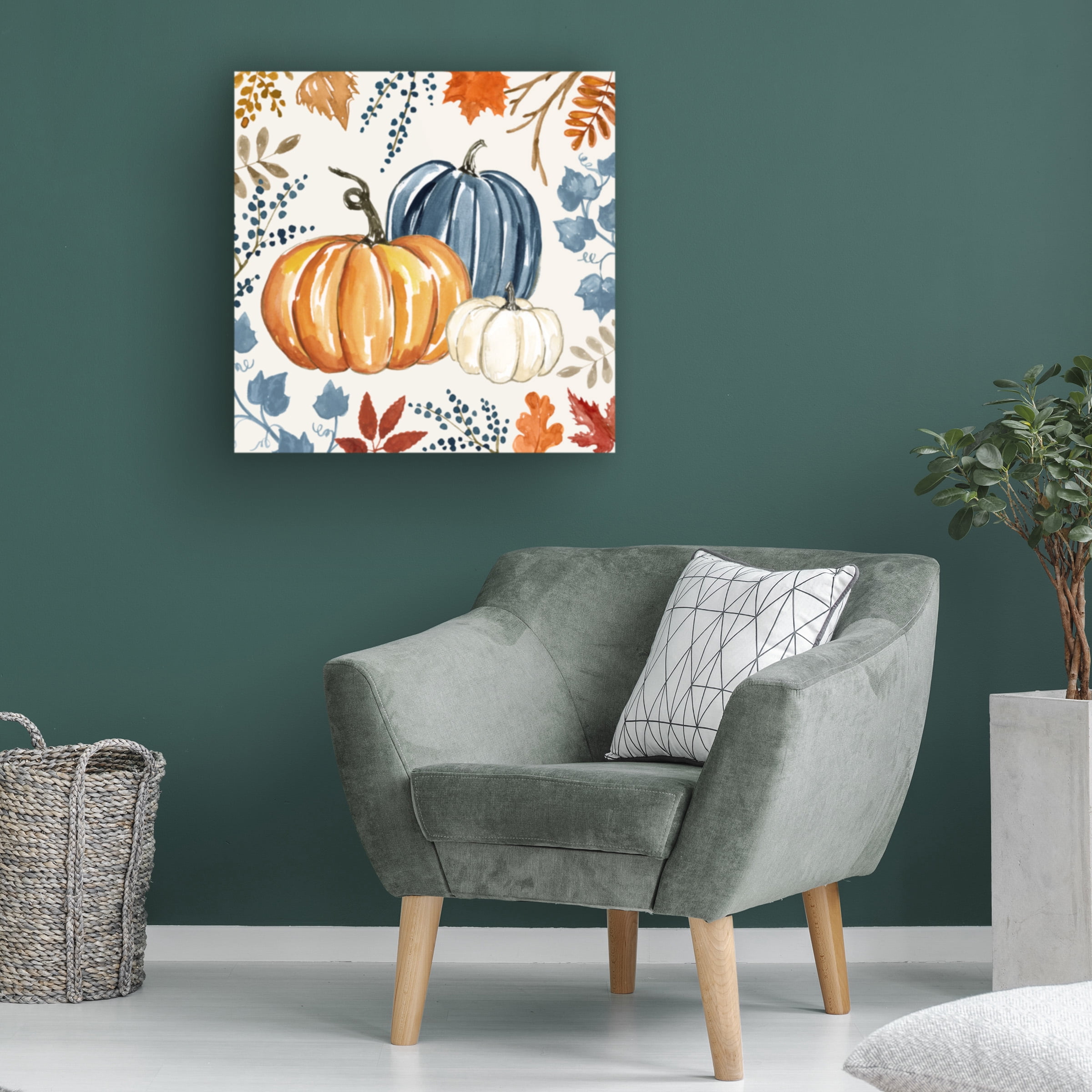 Victoria Barnes 'Autumn Pumpkin I' Canvas Art