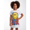 thumbnail image 4 of Girls Smooth Versatile Short Sleeve Summer Dress Slim-Fit Crewneck Casual Dress for Young Girls Age 5-13, 4 of 6