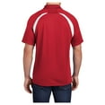 thumbnail image 2 of Yellow Rooster Men's Dry Zone Colorblock Raglan Male Polo T-Shirts True Red/ White Black 2XL, 2 of 6