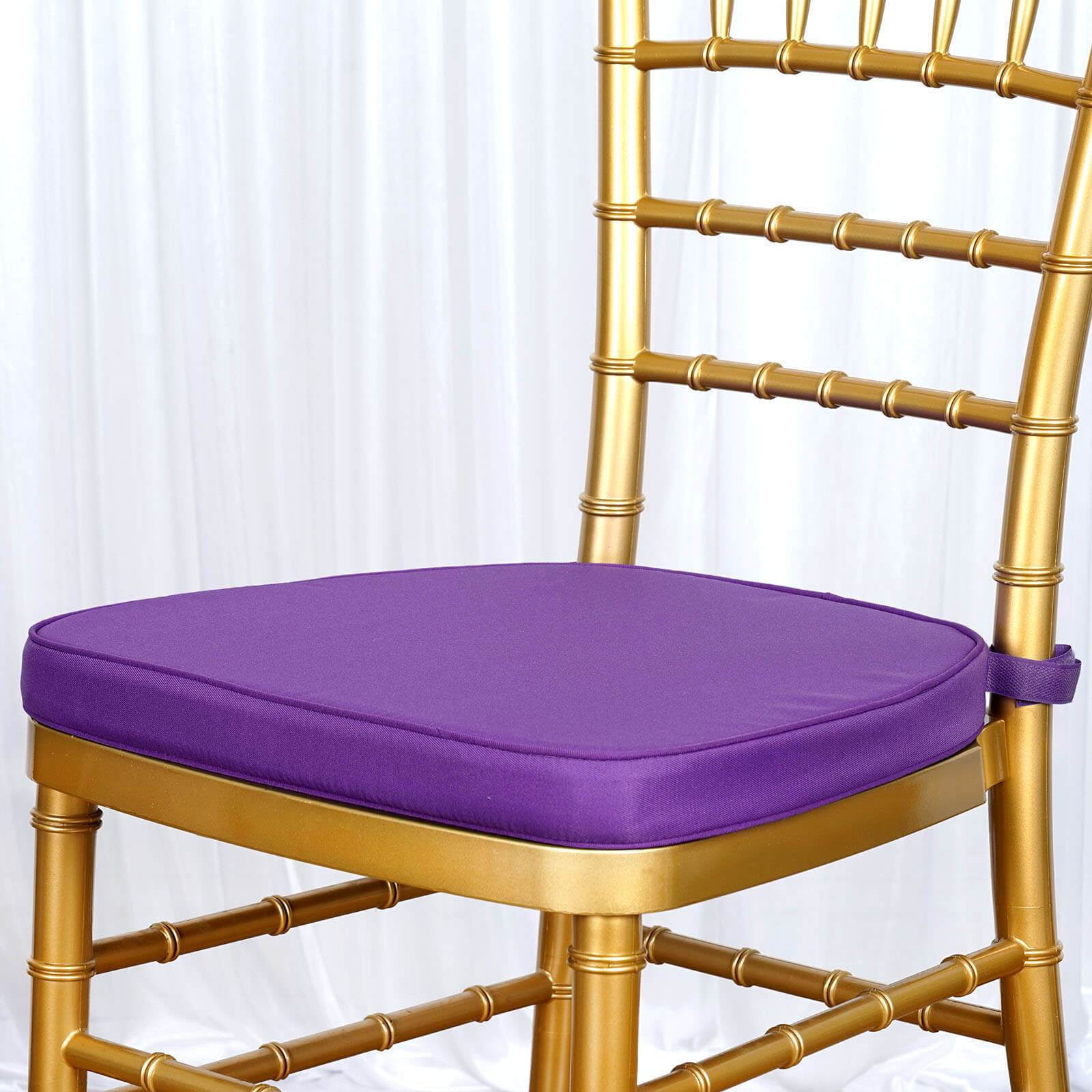 Efavormart Purple Chiavari Chair Cushion Chair Pad with Attachment Straps Party Event Decoration 2 Thick Efavormart Purple Chiavari Chair Cushion Chair Pad with Attachment Straps Party Event Decoration 2 Thick