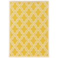 thumbnail image 1 of Riverbay Furniture 8' x 10' Hand Hooked Quatrefoil Wool Rug in Yellow, 1 of 1