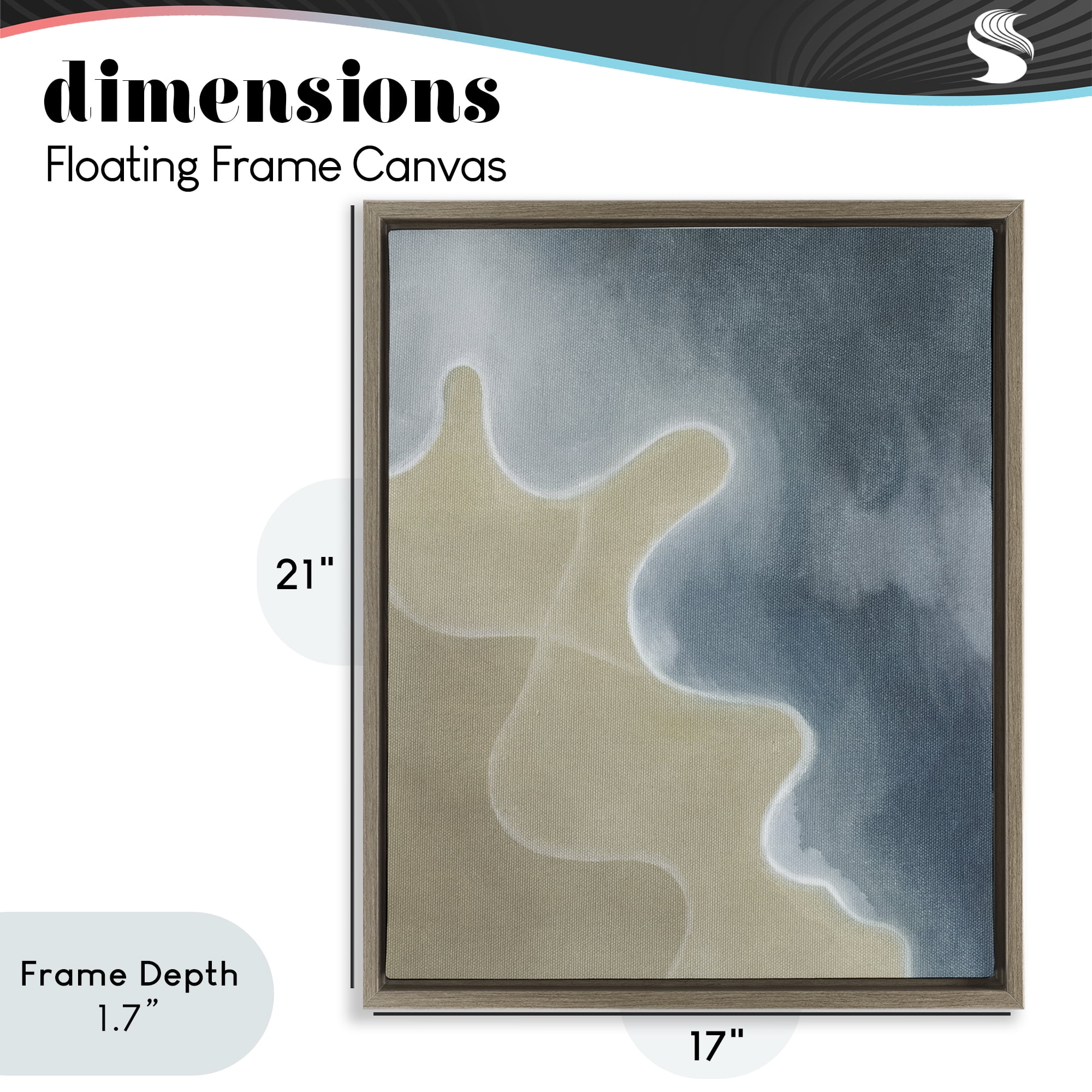 Stupell Industries Turning The Tides Contour Brown Framed Floater Canvas Wall Art, design by Grace Popp