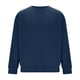 thumbnail image 3 of Ceisia Mens Long Sleeve Pullover Loose Sweater Waffle Knit Round Neck Lounge Loose Type Navy XXL Gift, 3 of 6