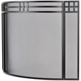 thumbnail image 4 of Modern Ember Mill Creek Black Mesh Fireplace Screen – 3-Panel Steel, 4 of 7
