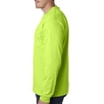thumbnail image 4 of Bayside Adult 6.1 oz., 100% Cotton Long Sleeve Pocket T-Shirt - BA8100, 4 of 4