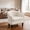 White, variant on Homefun Barrel Accent Chair PU Leather Nailhead Trim Diamond Tufted Back Club Chair for Living Room,White