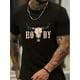 thumbnail image 1 of Bull Head Print T-shirt, Men's Casual Comfy Tee For Summer, Men's Short Sleeve Top For Daily Activity, Casual Sporty Tee, Summer Gifts, 1 of 6