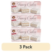 (3 pack) Little Debbie Fancy Cakes, Crème Filled White Cakes, 12.5 oz (10 count)