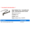 thumbnail image 2 of Upper Radiator Hose - Compatible with 2006 - 2009 Mercedes-Benz CLK350 2007 2008, 2 of 2
