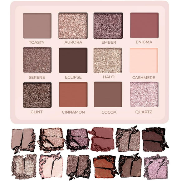 Paleta de sombras de ojos Lamora Nude 12 Neutral Matte & Shimmer
