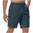 thumbnail image 6 of ZRGHAOYLQ Mens Casual Elastic Waist Cargo Shorts with Multi Pockets 7 Inch Straight Leg Shorts Classic Fit Summer Beach Shorts, 6 of 6