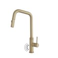 thumbnail image 1 of Stylish Single Handle Brushed Gold Pull Down Touchless Kitchen Faucet K-150GM, 1 of 14