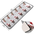 thumbnail image 2 of SKYSONIC 2X6 Feet Christmas Funny GOG Runner Rug with Rubber Backing, Merry Xmas Stocking Non Slip Entryway Rug Runner Washable Soft Area Rug Carpet for Hallway Bedroom Kitchen Decor, 2 of 6