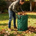 thumbnail image 4 of Heavy Duty PP Garden Waste Bag With Reinforced Handles, Foldable Outdoor Reusable Yard Sack For Leaves And Debris, Extra Large Capacity Compost Tote For Lawn, 300L, 4 of 6