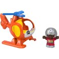 thumbnail image 3 of Fisher-Price Little People Helicopter Toy & Pilot Figure Set for Toddlers, 2 Pieces, 3 of 6