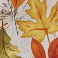 thumbnail image 4 of Elrene Home Fashions Autumn Leaves Fall Printed Tablecloth, 52" x 52" Rectangle, 4 of 4