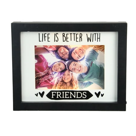 Northlight LED Lighted Life Is Better With Friends Matted Picture Frame - 4" x 6"