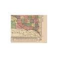 thumbnail image 2 of Historic State Map - South Dakota - Hammond 1910 - Vintage Wall Art, 2 of 4