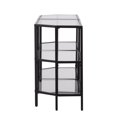 thumbnail image 2 of Matte Black Danae Metal/Glass Corner-Optional TV Stand for TVs up to 58", 2 of 13