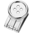 thumbnail image 5 of MELOTOUGH Supenders Botton Clip Movable No Sew Button End Brace Suspender Button Clips Set of 7 Pack (Chrome), 5 of 10
