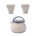 thumbnail image 1 of Hervidor de agua para acampar Zulema 1,5 L con 2 tazas olla de cocina plegable Caqui claro, 1 of 8